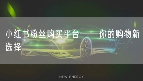 小红书粉丝购买平台——你的购物新选择